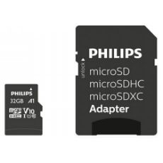 Εικόνα της Κάρτα Μνήμης MicroSDHC Philips Ultra Speed 32GB Class 10 UHS-I U1 V10 2-Pack + Adapter FM32MP45D/00