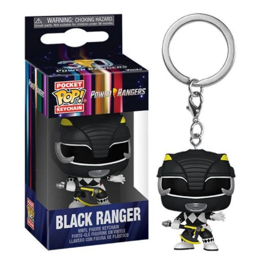 Εικόνα της Funko Pocket Pop! Power Rangers - Black Ranger Vinyl Figure Keychain