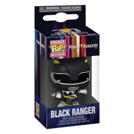 Εικόνα της Funko Pocket Pop! Power Rangers - Black Ranger Vinyl Figure Keychain