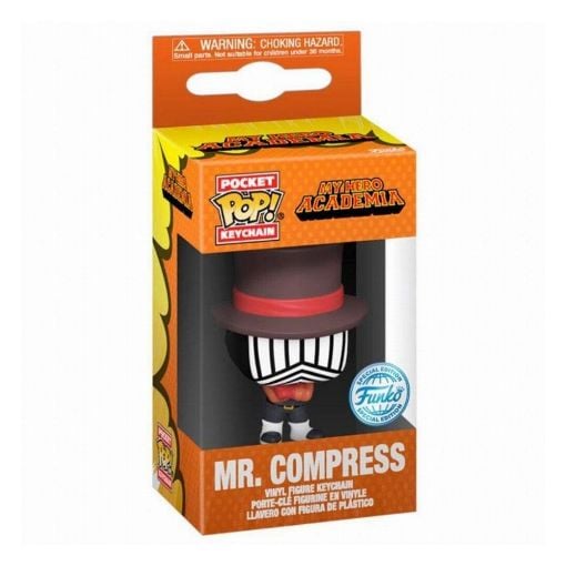 Εικόνα της Funko Pocket Pop! My Hero Academia - Mr. Compress (Hideout) Vinyl Figure Keychain