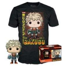 Εικόνα της Funko Pop! Tee (Adult): My Hero Academia - Katsuki Bakugo (Metallic) (Special Edition) Vinyl Figure and T-Shirt (M)