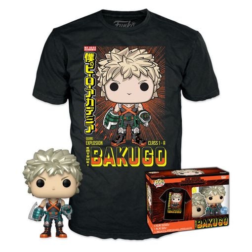 Εικόνα της Funko Pop! Tee (Adult): My Hero Academia - Katsuki Bakugo (Metallic) (Special Edition) Vinyl Figure T-Shirt (XL)