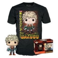Εικόνα της Funko Pop! Tees (Adult): My Hero Academia - Katsuki Bakugo (Metallic) (Special Edition) Vinyl Figure T-Shirt (L)