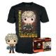 Εικόνα της Funko Pop! Tees (Adult): My Hero Academia - Katsuki Bakugo (Metallic) (Special Edition) Vinyl Figure T-Shirt (L)