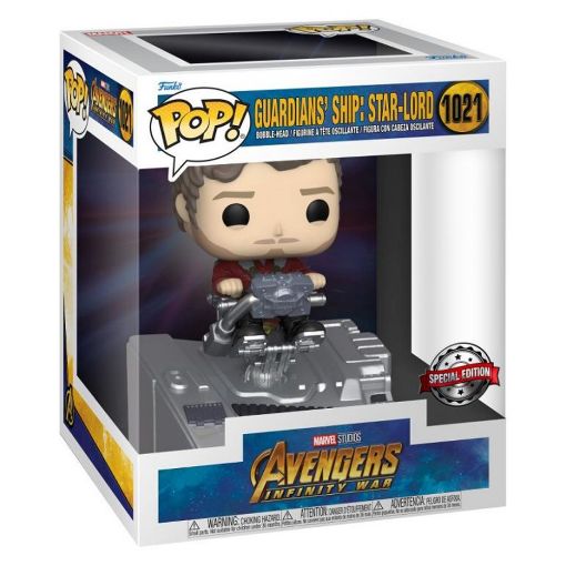 Εικόνα της Funko Pop! Deluxe: Marvel Avengers Infinity War - Guardians Ship: Star-Lord (Special Edition) #1021 Bobble-Head Vinyl Figure