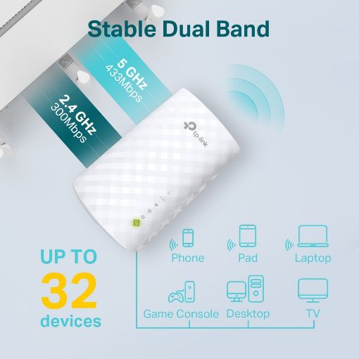Εικόνα της Range Extender Tp-Link RE220 v3 Wi-Fi Mesh AC750 Dual-Band