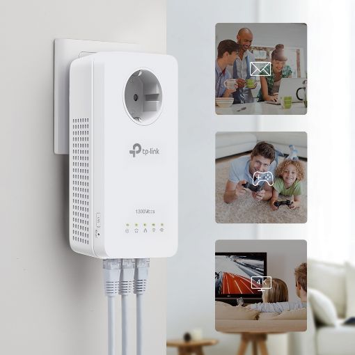 Εικόνα της Powerline Tp-Link TL-WPA8631P v3 AV1300 Gigabit Passthrough Wi-Fi