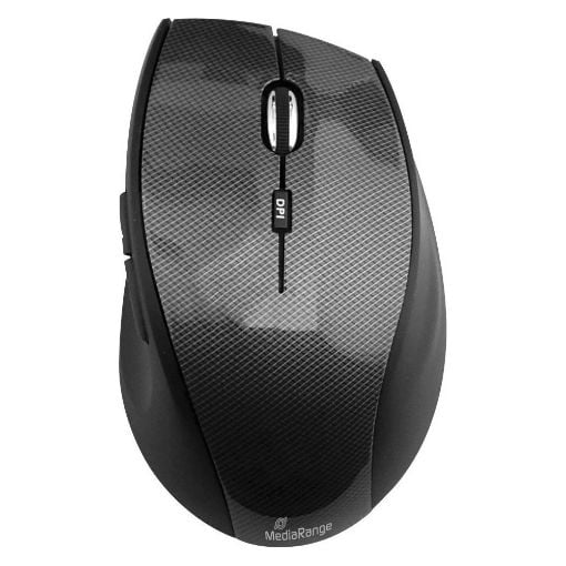 Εικόνα της Ποντίκι MediaRange Optical Wireless Highline Series Black-Grey MROS207