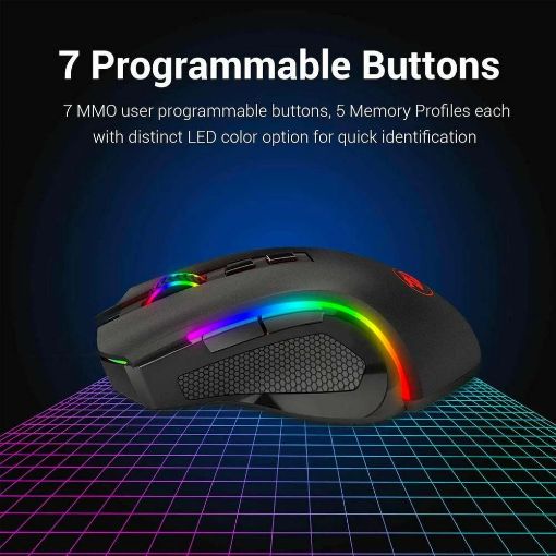Εικόνα της Ποντίκι Redragon M602 Wireless RGB Black