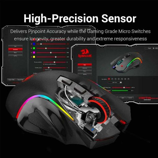 Εικόνα της Ποντίκι Redragon M602 Wireless RGB Black