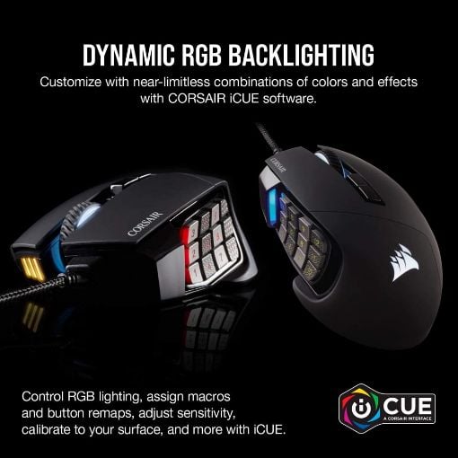 Εικόνα της Ποντίκι Corsair Scimitar RGB Elite Black CH-9304211-EU