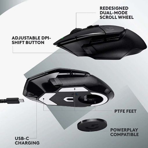 Εικόνα της Ποντίκι Logitech G502 X LightSpeed Black 910-006181