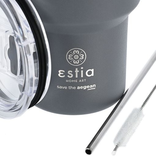 Εικόνα της Ποτήρι Θερμός Estia Mug Lite Save The Aegean 400ml Fjord Grey 01-18467