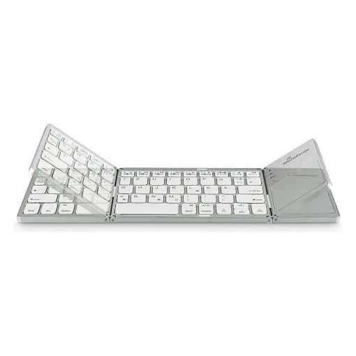 Εικόνα της Πληκτρολόγιο MediaRange Foldable Bluetooth Silver MROS133-GR