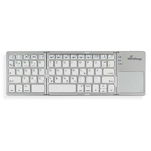 Εικόνα της Πληκτρολόγιο MediaRange Foldable Bluetooth Silver MROS133-GR