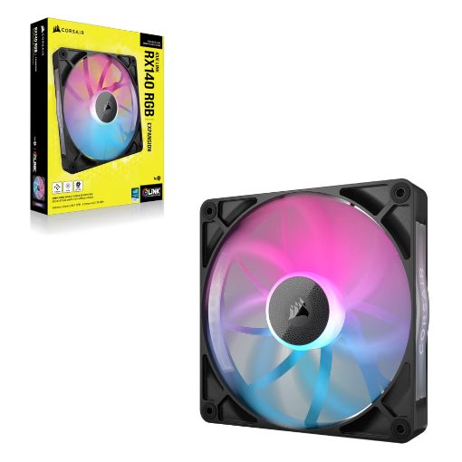 Εικόνα της Case Fan Corsair iCUE Link RX140 RGB 140mm PWM Black CO-9051019-WW