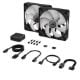 Εικόνα της Case Fan Corsair iCUE Link RX140 RGB 140mm PWM Twin Starter Kit Black (2-Pack) CO-9051020-WW