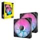 Εικόνα της Case Fan Corsair iCUE Link RX140 RGB 140mm PWM Twin Starter Kit Black (2-Pack) CO-9051020-WW