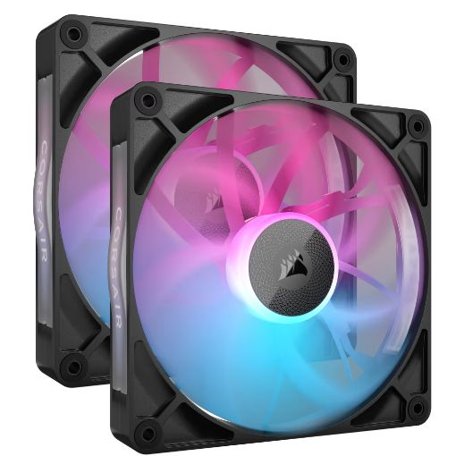 Εικόνα της Case Fan Corsair iCUE Link RX140 RGB 140mm PWM Twin Starter Kit Black (2-Pack) CO-9051020-WW