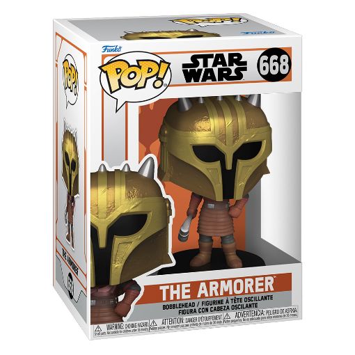 Εικόνα της Funko Pop! Disney Star Wars: The Mandalorian - The Amorer #668 Bobble-Head Vinyl Figure