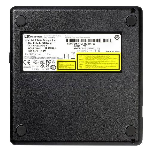 Εικόνα της External USB DVD+/-RW Hitachi-LG Data Storage Slim Portable Silver GP60NS60.AUAE12S