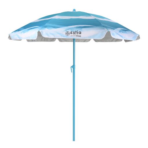Εικόνα της Ομπρέλα Θαλάσσης Estia Tranquil Tides Μεταλλική 2m με Προστασία UPF 50+ 00-26103
