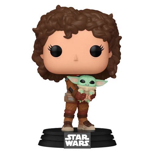 Εικόνα της Funko Pop! Disney Star Wars: The Mandalorian - Peli Motto with Grogu #665 Bobble-Head Vinyl Figure