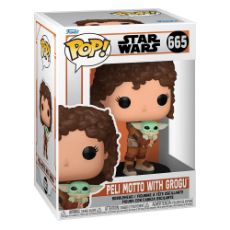 Εικόνα της Funko Pop! Disney Star Wars: The Mandalorian - Peli Motto with Grogu #665 Bobble-Head Vinyl Figure