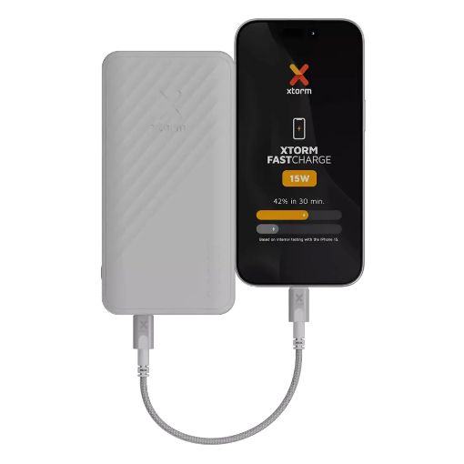Εικόνα της PowerBank Xtorm Go2 20.000mAh 15W Ash White XG2200