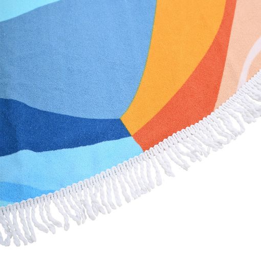 Εικόνα της Πετσέτα Θαλάσσης Estia Serene Shores Στρογγυλή Microfiber 150cm 00-26158