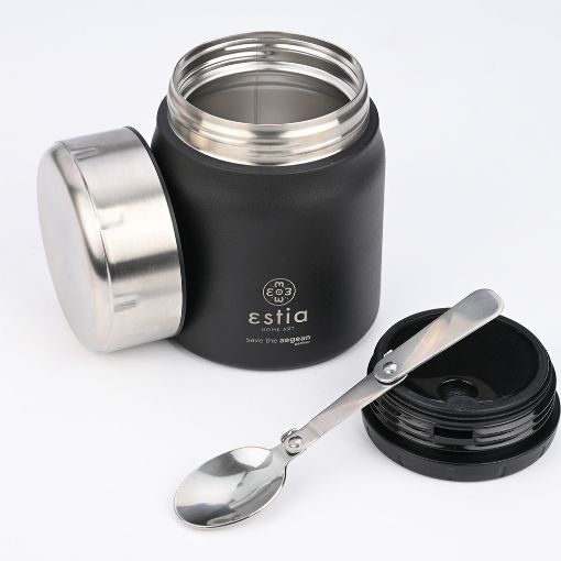 Εικόνα της Θερμός Lunch Pot Estia Save The Aegean 0.5lt Midnight Black 01-21658