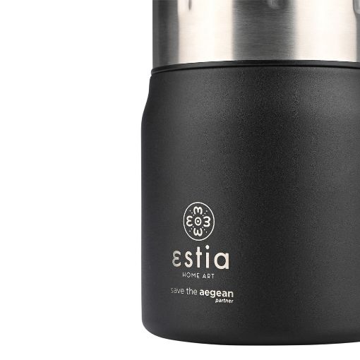 Εικόνα της Θερμός Lunch Pot Estia Save The Aegean 0.5lt Midnight Black 01-21658