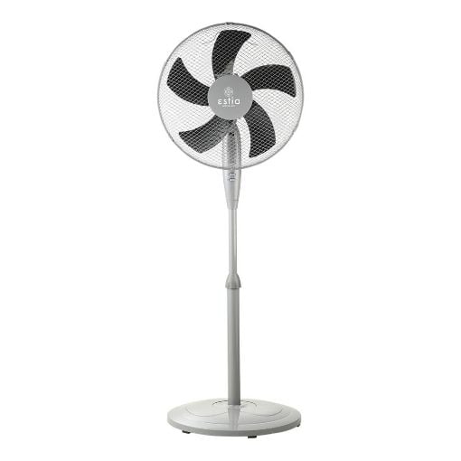 Εικόνα της Ανεμιστήρας Estia AeroPulse Stand Επιδαπέδιος 40cm με Στρογγυλή Βάση 50W Grey 06-21511