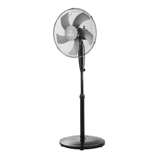 Εικόνα της Ανεμιστήρας Estia AeroPulse Stand Επιδαπέδιος 40cm με Στρογγυλή Βάση 50W Μαύρος 06-21504