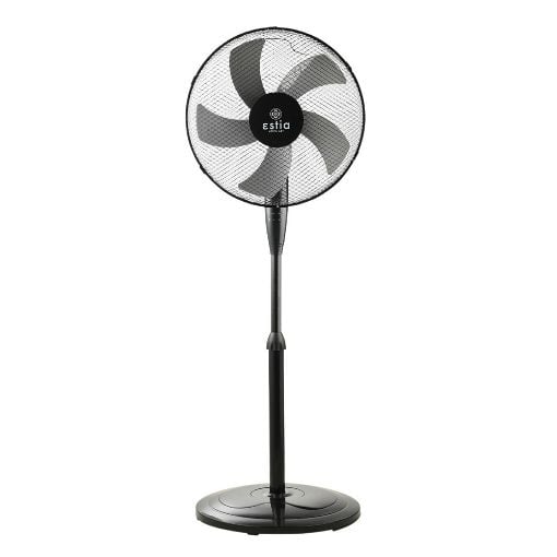 Εικόνα της Ανεμιστήρας Estia AeroPulse Stand Επιδαπέδιος 40cm με Στρογγυλή Βάση 50W Μαύρος 06-21504