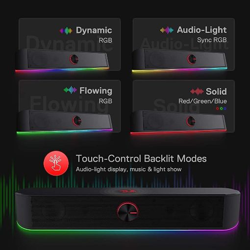 Εικόνα της Gaming Soundbar Redragon GS560 Adiemus RGB Black