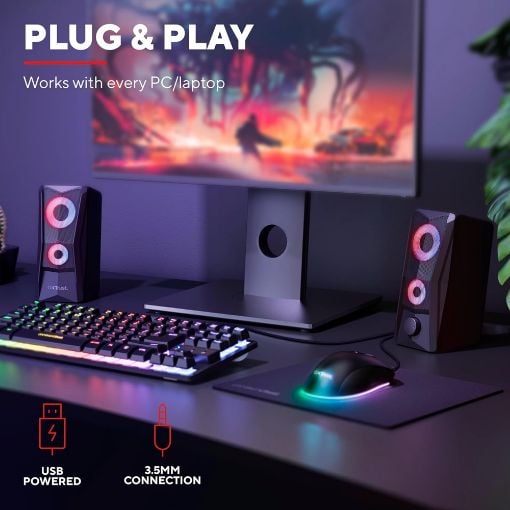 Εικόνα της Ηχεία Trust GXT 606 Javv 2.0 RGB Black 25108