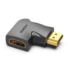 Εικόνα της Adapter Vention HDMI to HDMI M/F 90 Degree Black AIPB0