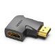 Εικόνα της Adapter Vention HDMI to HDMI M/F 90 Degree Black AIPB0