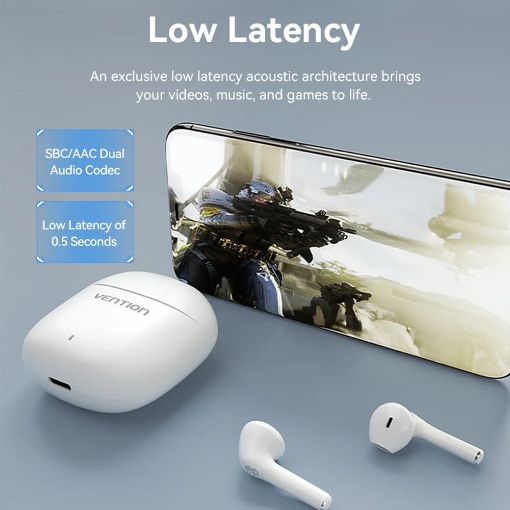 Εικόνα της True Wireless Earbuds Vention Elf E02 Bluetooth White NBGW0