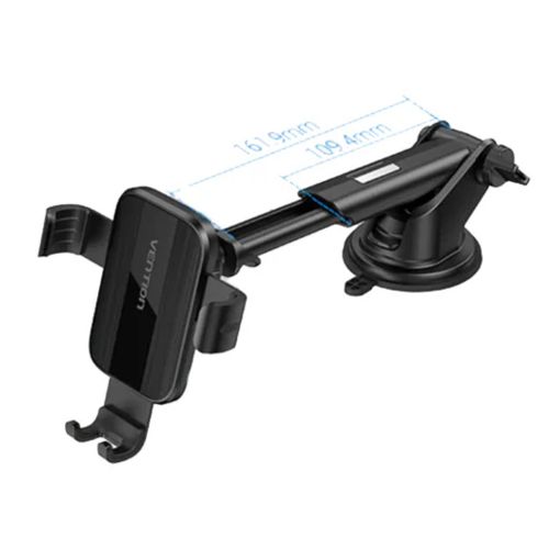 Εικόνα της Vention Car Phone Mount Auto Clamping Suction Cup Square Type Black KCOB0