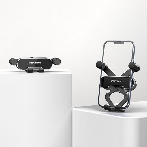 Εικόνα της Vention Car Phone Mount Auto Clamping Duckbill Clip Crossbar Type Gray KCEH0