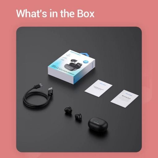 Εικόνα της True Wireless Earbuds Vention Tiny T12 Bluetooth Black NBLB0