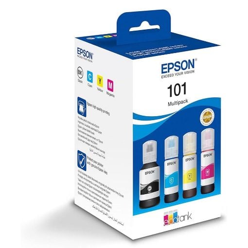 Εικόνα της Πακέτο 4 Μελανιών Epson 101 T03V64A Black/Cyan/Magenta/Yellow C13T03V64A