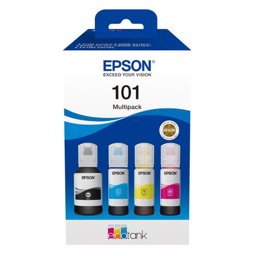 Εικόνα της Πακέτο 4 Μελανιών Epson 101 T03V64A Black/Cyan/Magenta/Yellow C13T03V64A