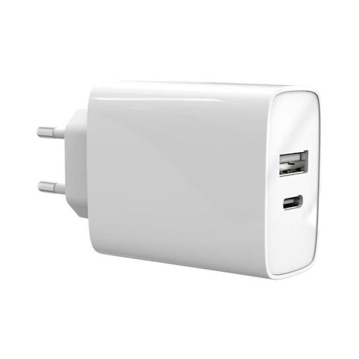Εικόνα της Φόρτισης iNOS USB-A & USB-C PD 3.0 32W White