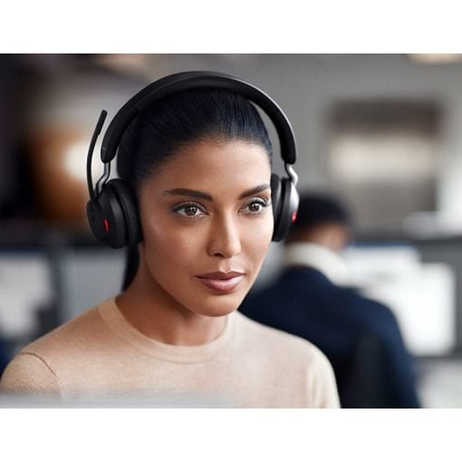 Εικόνα της Headset Jabra Evolve2 65 UC Stereo Link380a USB-A with Desk Stand Black 26599-989-989