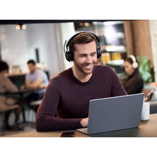 Εικόνα της Headset Jabra Evolve2 65 UC Stereo Link380a USB-A with Desk Stand Black 26599-989-989