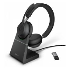 Εικόνα της Headset Jabra Evolve2 65 UC Stereo Link380a USB-A with Desk Stand Black 26599-989-989