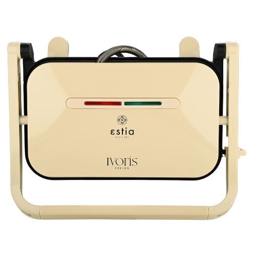 Εικόνα της Τοστιέρα Estia Ivoris 2 Θέσεων 1300w με Αντικολλητικές Πλάκες 06-19150